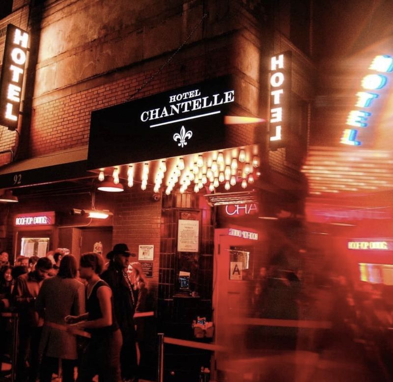 The line outside on a busy night